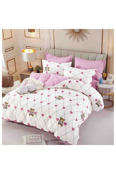 JOJO HOME Κλινοσκεπάσματα, Jojo Home, με σχέδιο αρκούδας, 6 τεμάχια, 2 ατόμων...