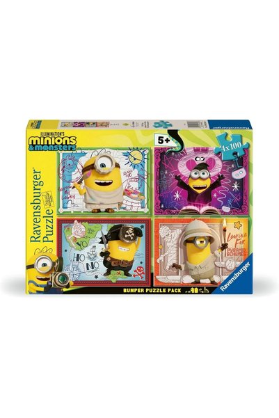 RAVENSBURGER Puzzle Minioni Si Monstrii 4X100