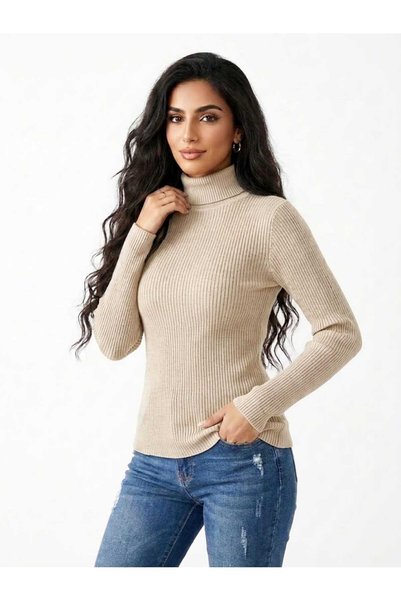 DAY BY DAY Women's High Neck Blouse for Winter and Features a Soft Classic De...