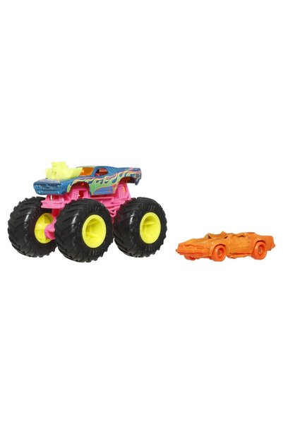 HOT WHEELS Monster Truck și mașină turnată sub presiune Rodger Dodger Verde