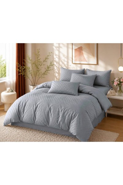 JOJO HOME Bed Linen, Jojo Home, Finet Jacquard, Vibrant Plain, 6 pieces, 2 pe...