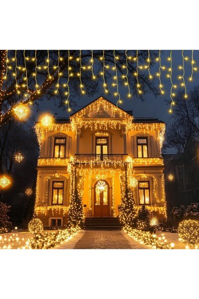 OEM Ghirlandă luminoasă tip țurțur, 25 m, 500 LED, 8 moduri, temporizator, IP...