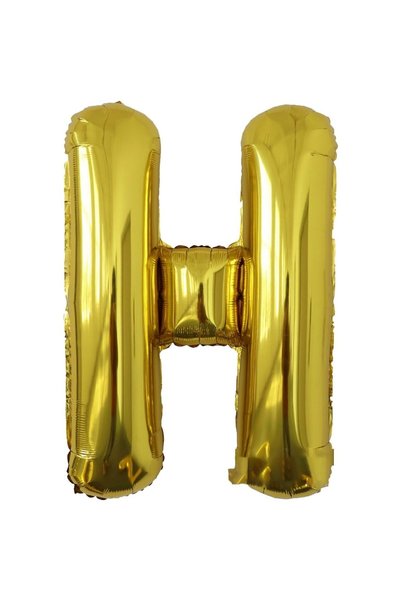 DAMUR Metallic Foil Balloon Letter H, Innovation, 80 cm, Inflate with Helium ...