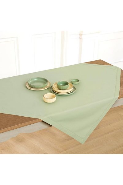 Solino Home Hemstitch Cotton Linen Placemats - 14 x 19 Inch, Set of 4 - Natur...