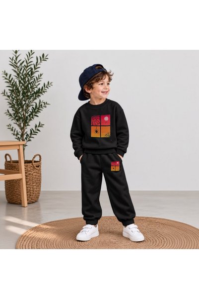 playwear Team Sweatshirt with Spider-v1 Print for Girls, Boys, and Kids—Crew ...