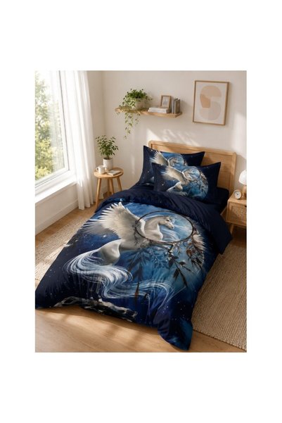 JOJO HOME Ленена спална гардеробна за единично легло, Jojo Home, Finet, долен...