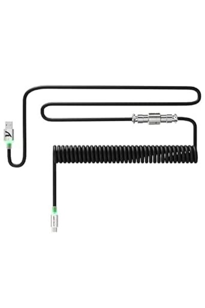 SiLabor X Attack Shark ATTACK SHARK C01Ultra Coiled Keyboard Cable with RGB L...