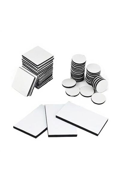 NYGANMELLOZ 60Pcs Double Sided Foam Tape Strong Pad Mounting, Black Self-Adhe...