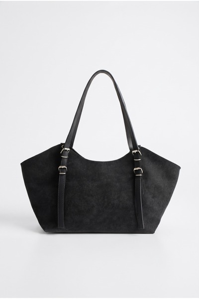 Lilivo Bags Carla Suede Buckle Detail Women's Clutch Bag and Shoulder Bag