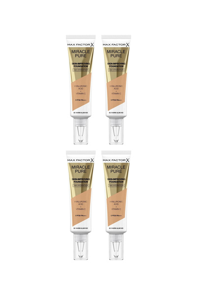 Max Factor 4x PACK MAX Factor_Miracle Pure Skin Enhancing Foundation SPF30 PA...