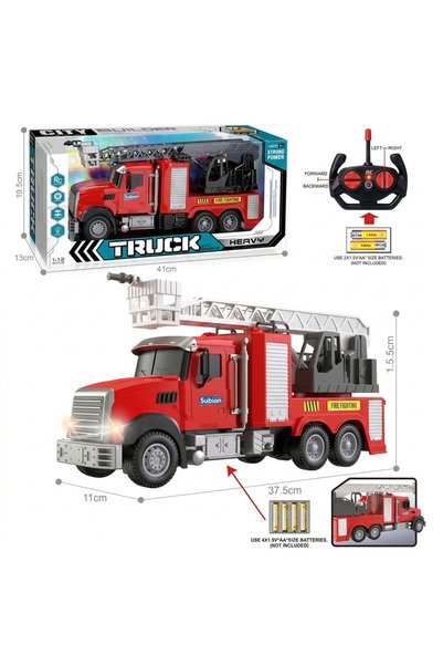 OEM Subian Φορτηγό Πυροσβεστικό με Τηλεχειρισμό, με Φώτα, 1:24, Μοντέλο 48518...