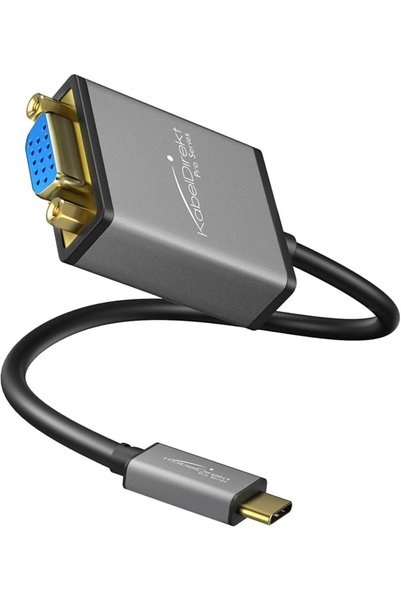 KABELDIREKT – USB C to VGA adapter – 0.15m