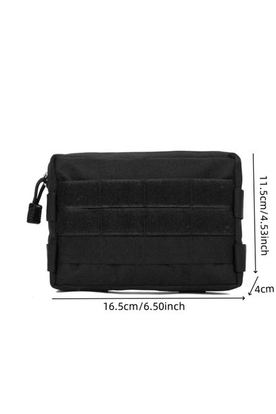 Choice Black B Double Layer EDC Pack Men Tactical Molle Waist Belt Oxford Hip...