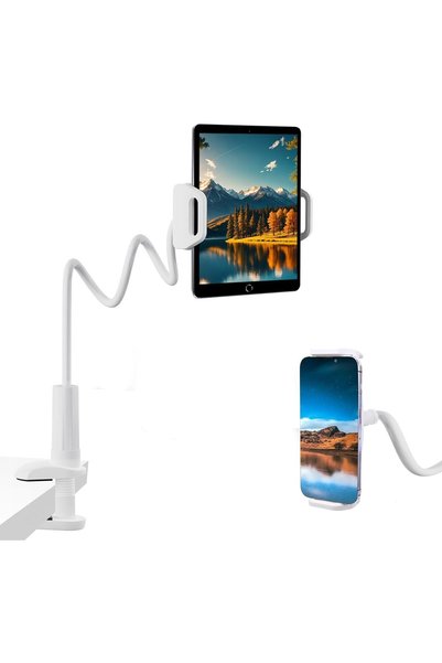 ELTERAZONE Flexible Tablet Holder for Bed – Adjustable iPad & Tablet Stand fo...