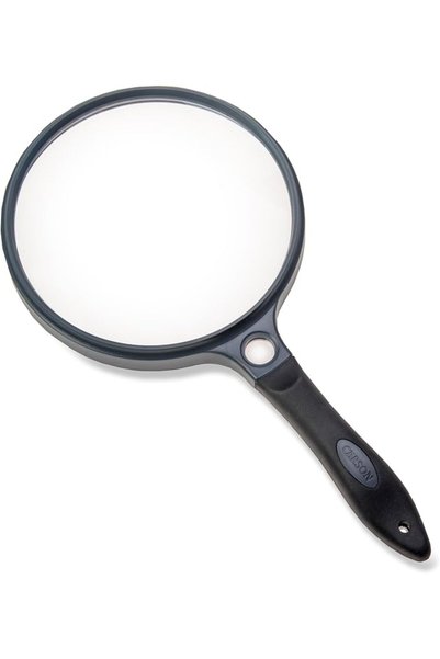 Carson SureGrip Series Hand Held or Hands Free 2x Power Magnifying Glasses Fo...