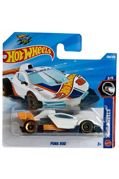 HOT WHEELS Punk Rod - Team Wheels White 1/64 Diecast Model Car