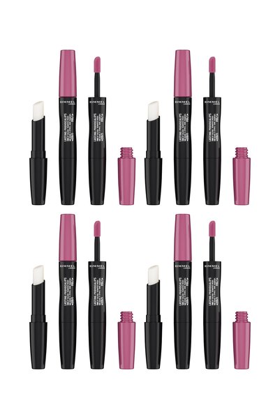 Rimmel 4x PACK Provocalips Lasting Finish liquid lipstick, 410 Pinky Promise,...