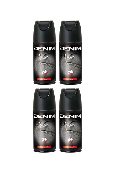 Denim 4x ΣΥΣΚΕΥΑΣΙΑ DEO MEN BODY SPRAY BLACK 150ML