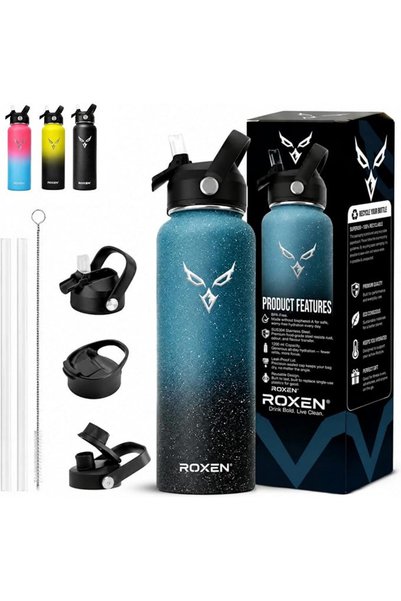 ROXENDA ROXEN Stainless Steel Vacuum Insulated Water Bottle,1.2L, Double Wall...