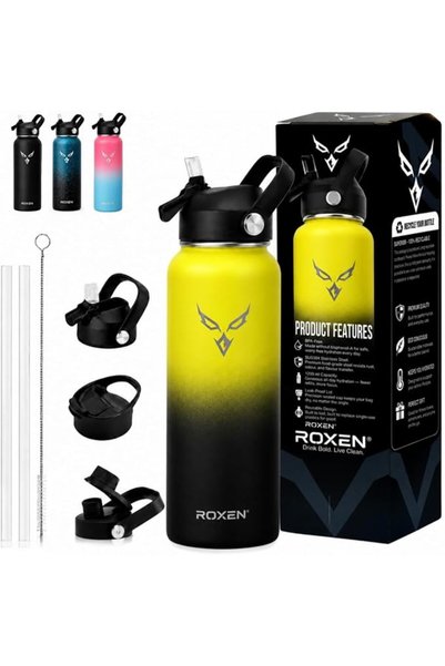 ROXENDA ROXEN Stainless Steel Vacuum Insulated Water Bottle,1.2L, Double Wall...