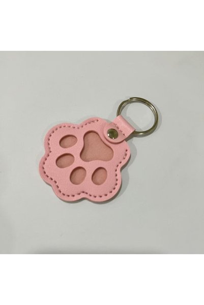 Choice Pink Dog Hair Collector Keychain Leather Pet Memorial Keepsake Fur Sto...