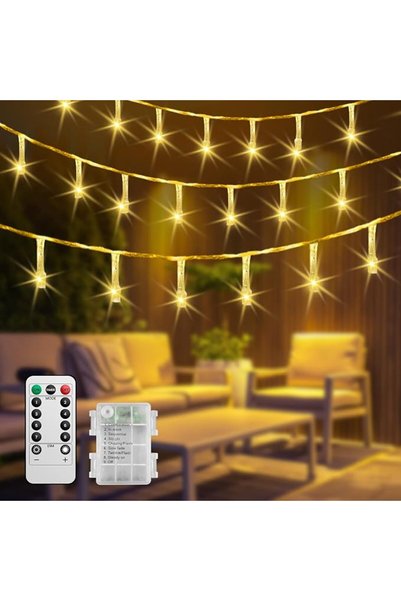 ANYOUI أضواء زينة، أضواء خرافية مع جهاز تحكم عن بعد، ANYOUI 10M 80 LED تعمل ب...