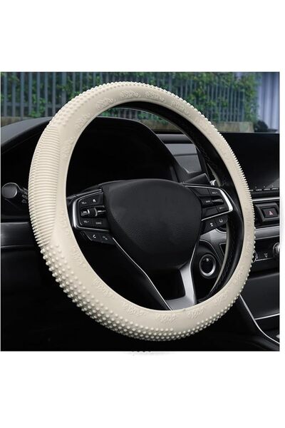 GENERAL Silicone Material Made Steering Wheel Cover Is Soft and Non-Slip, Odo...