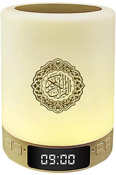 OHDUDA Quran Speaker Lamp With Remote, Portable Led Bluetooth Touch Cube Fm M...