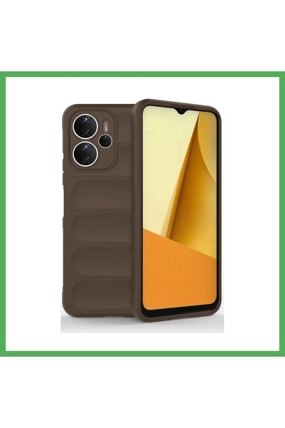 Nur store Çanta Redmi Note 14 4G-Compatible Case - Optimum Silicone - Brown B...