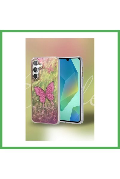Nur store Çanta Samsung Galaxy A34 5G Compatible Case with Blade Mirrored Pat...