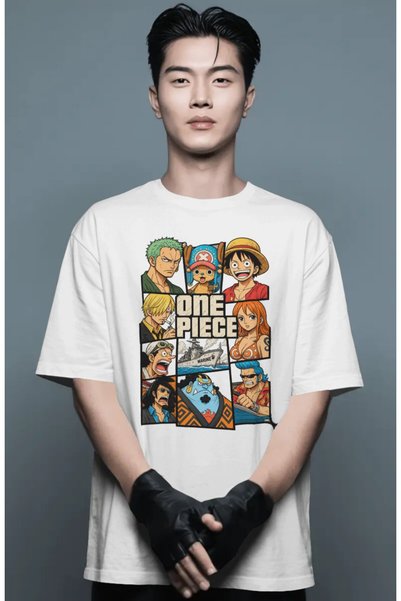 SEVBANO Unisex Oversized One-Piece Premium T-Shirt with Anime Character Print...