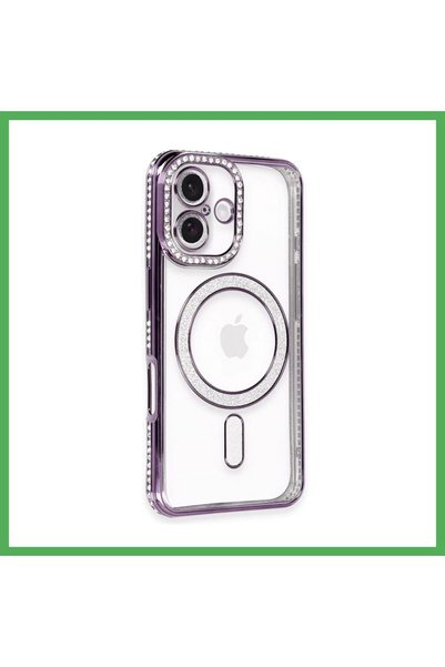 Nur store Çanta غطاء متوافق مع هاتف iPhone 16، تصميم "جوكي" براق، بتقنية "ماغ...