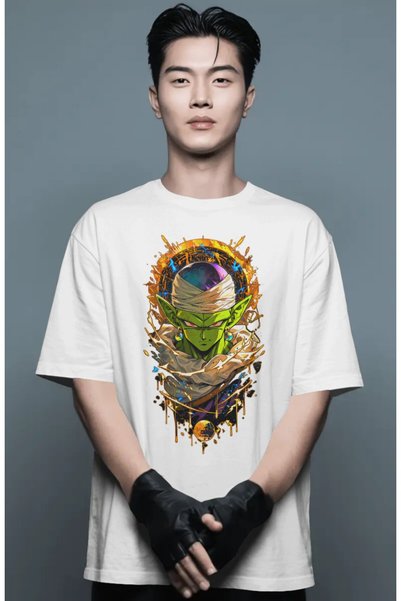 SEVBANO Unisex Oversized Piccolo Dragon Ball Anime Character Front-Printed Pr...