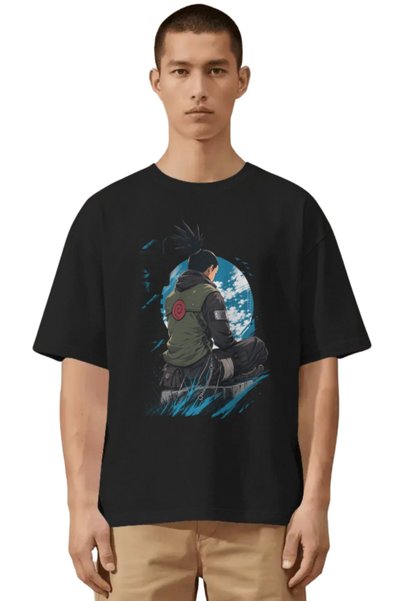 SEVBANO Unisex Oversized Shikamaru Nara Naruto Anime Character Pre-Printed Pr...