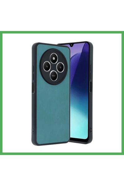 Nur store Çanta غطاء جلدي متوافق مع هاتف Redmi 14C - لون أخضر فاتح من BEZOSS.