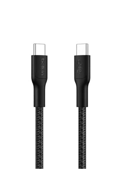Belkin Limited Belkin Eco Braided USB-C to USB-C Cable (1M 240W) - Soft and F...