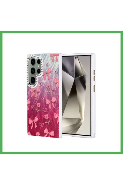 Nur store Çanta Samsung Galaxy S23 Ultra Compatible Case: Blade Mirrored Patt...