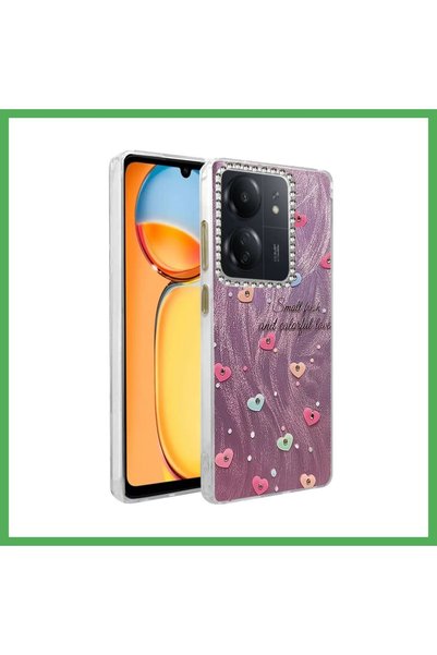 Nur store Çanta Redmi 13C Compatible Case: Blade Mirrored Pattern Cover - Pat...