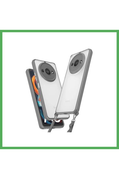 Nur store Çanta Redmi A3 4G-Compatible Case, Penta Silicone Case - Titan Gray...