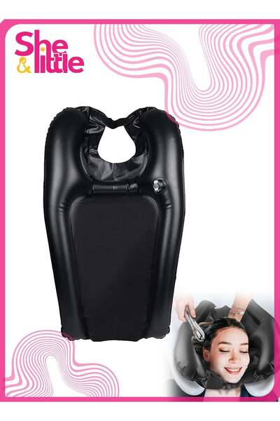 She&Little Inflatable Hair Washing Tray, Portable Foldable Shampoo Basin, Ide...