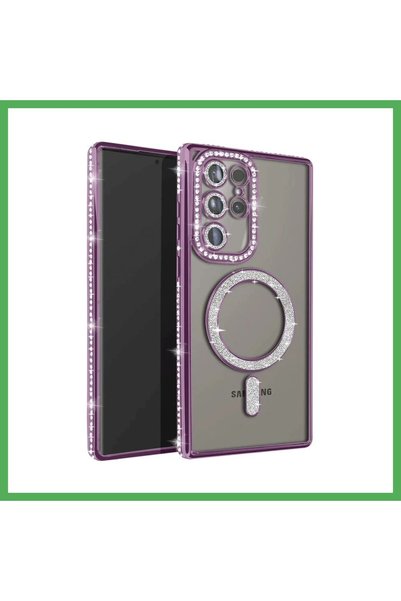 Nur store Çanta غطاء Joke المغناطيسي اللامع المتوافق مع هاتف Samsung Galaxy S...