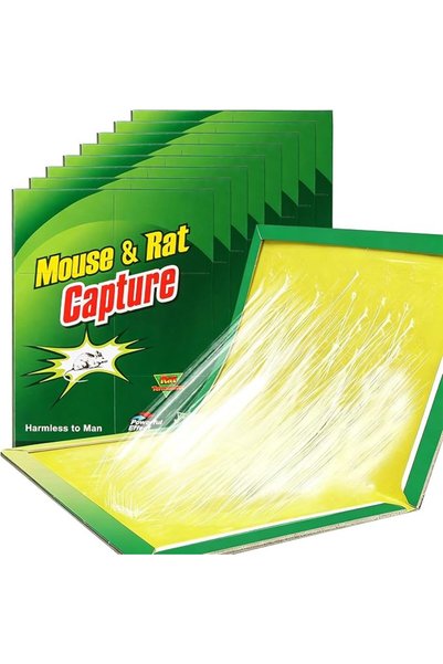 YAKITER 8 Pack Mouse Rat Glue Trap, 12.6" x 8.3" Sticky Pads Extra Strong, Gl...