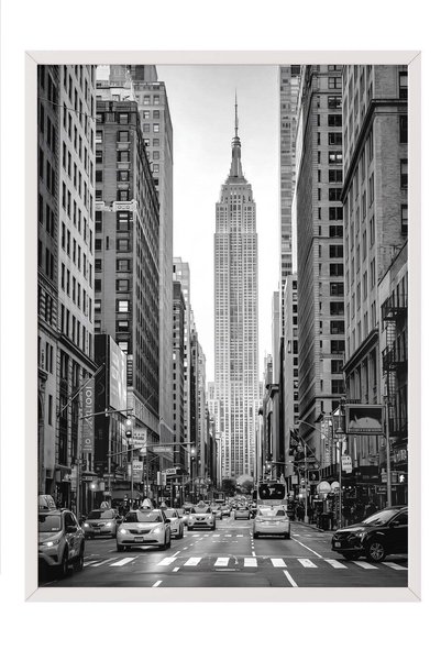 Postifull Poster cu panorama orașului și clădirea Empire State – Tablou cu ra...