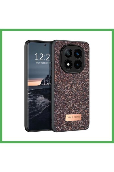 Nur store Çanta غطاء Onegif لطراز Redmi Note 14 Pro 4G، لون أرجواني داكن، تصم...