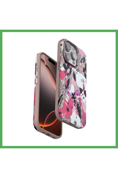 Nur store Çanta غطاء Onegif متوافق مع هاتف iPhone 15 Pro Max، سلسلة "فلاور"، ...