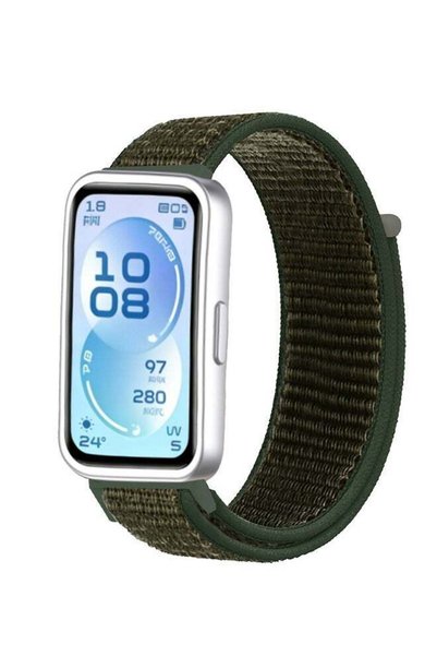 HablTech حزام نايلون مناسب لساعة هواوي باند 11 / 11 برو، ناعم، قابل للتعديل، ...