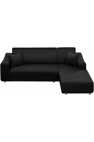 NAISIGOO NAISI Couch Cover L Shape 2 Pieces Sofa Cover Soft Stretch Slipcover...