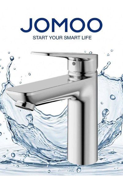 JOMOO Bathroom Mixer, Water-Saving Basin Tap Mixer, Single-Lever Cold & Hot W...