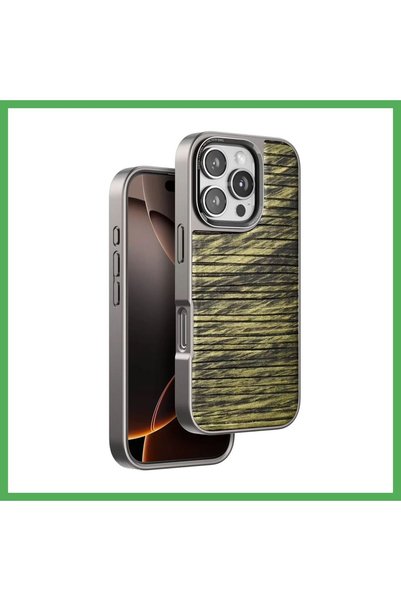 Nur store Çanta Venco iPhone 16 Pro Compatible Wave Case - Dark Brown BEZOSS