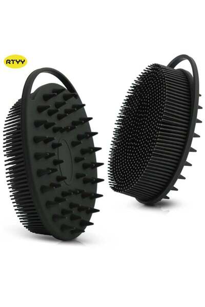 RTYY Upgrade 2 in 1 Bath and Shampoo Body Brush, Silicone Exfoliating Body Sc...